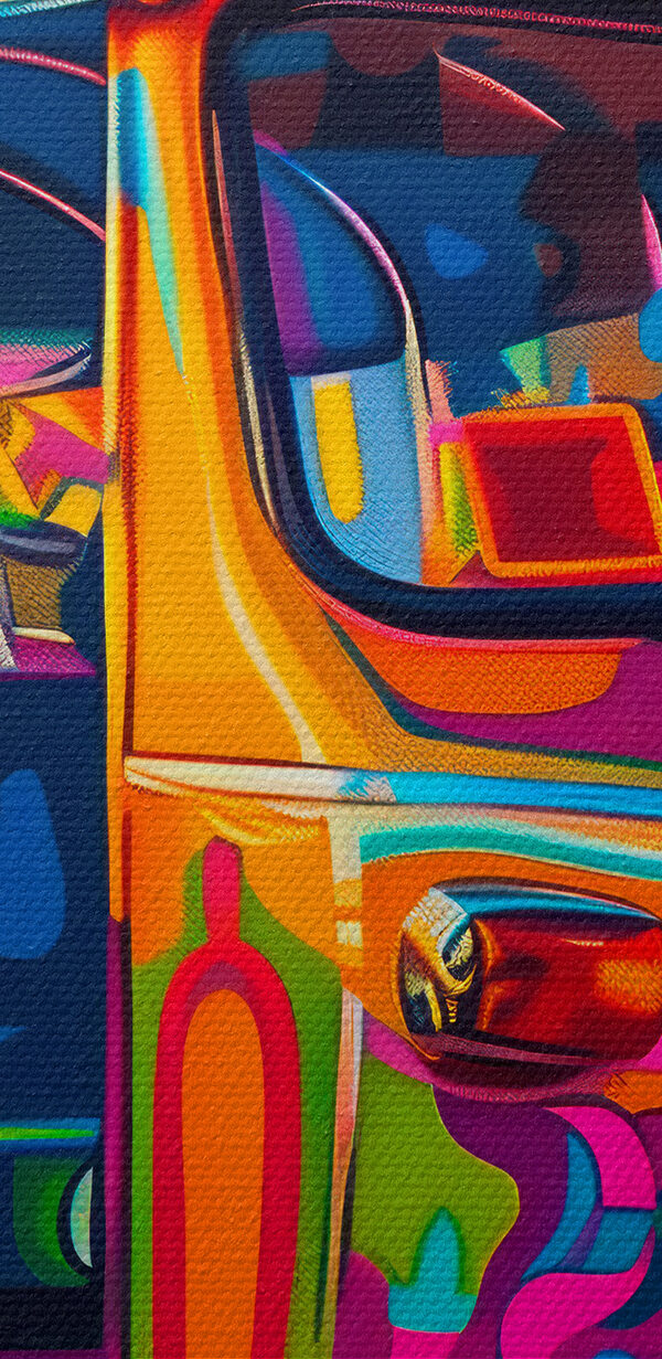 Tuk colorat pe o stradă Tuk colorat pe o stradă