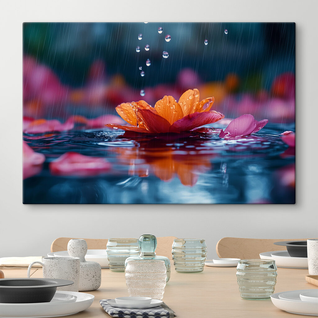 Flower in the water Flower in the water