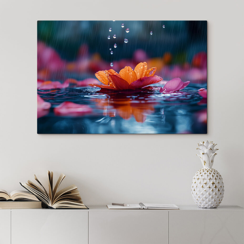 Flower in the water Flower in the water