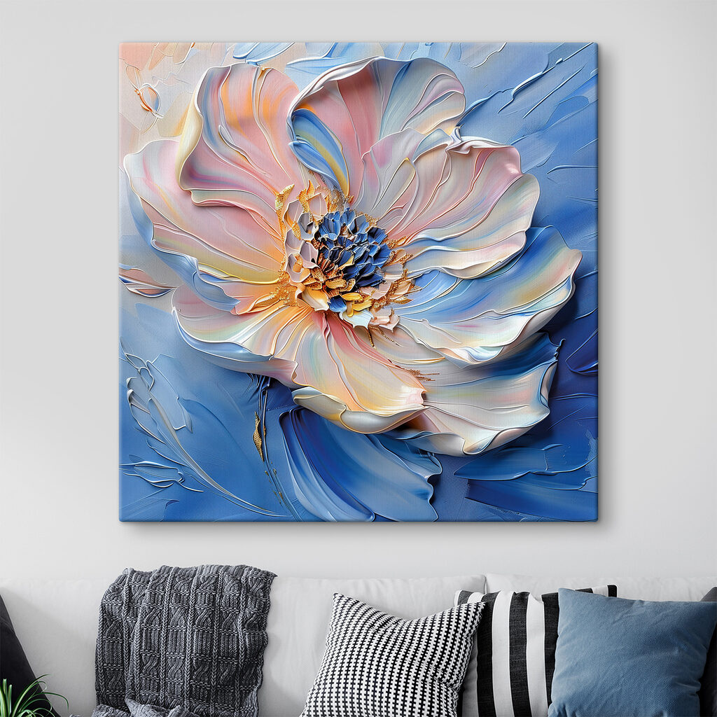 Delicate flower in soft pastel hues Delicate flower in soft pastel hues
