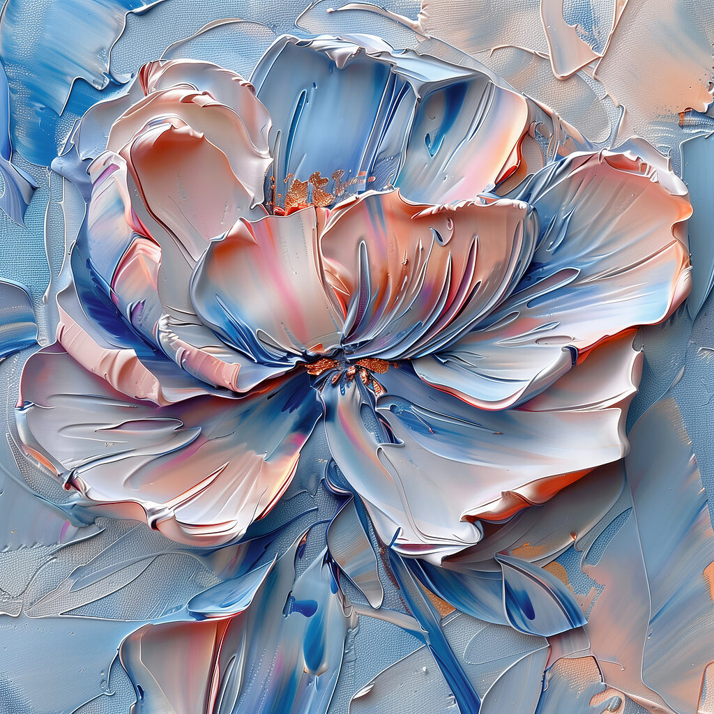Elegant flower in soft hues