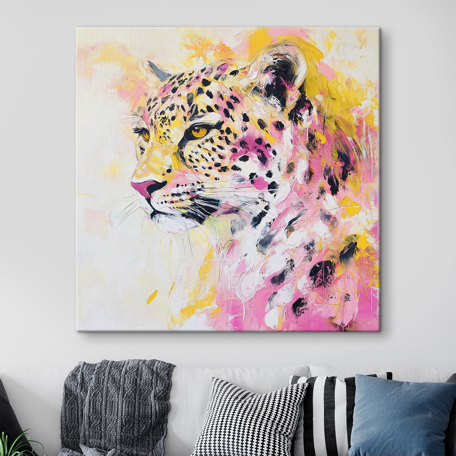 Painting of a cheetah