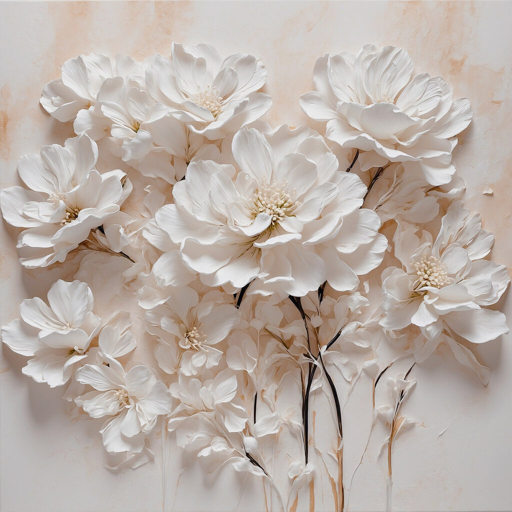 Group of white flowers