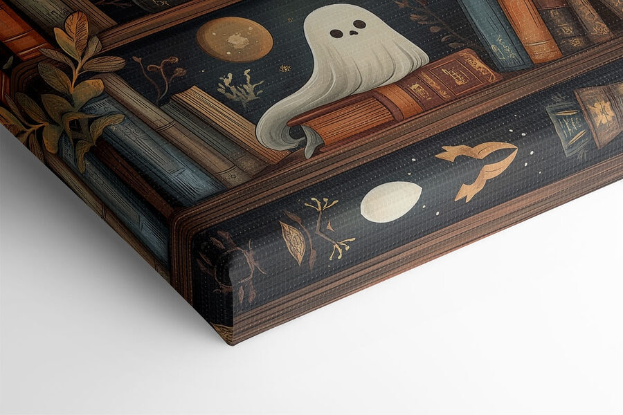 Bibliotecă plină de cărți cu fantome Bibliotecă plină de cărți cu fantome