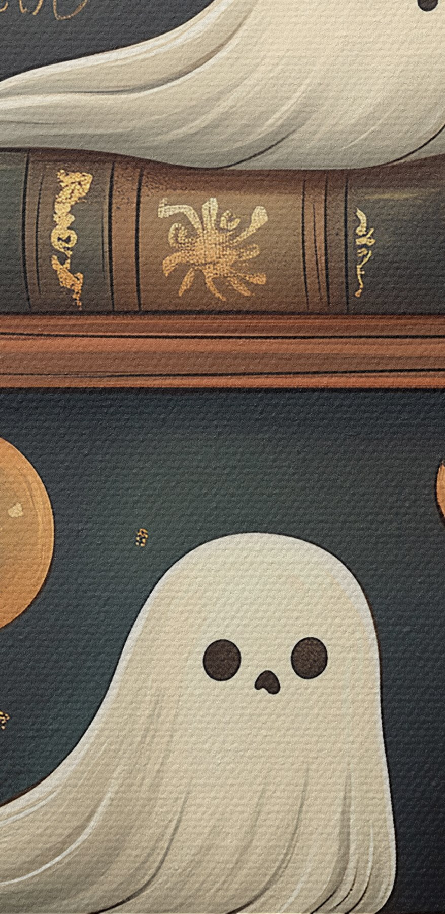 Bibliotecă plină de cărți cu fantome Bibliotecă plină de cărți cu fantome