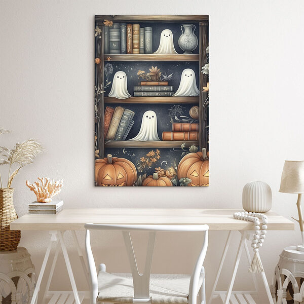 Bibliotecă cu fantome și cărți Bibliotecă cu fantome și cărți