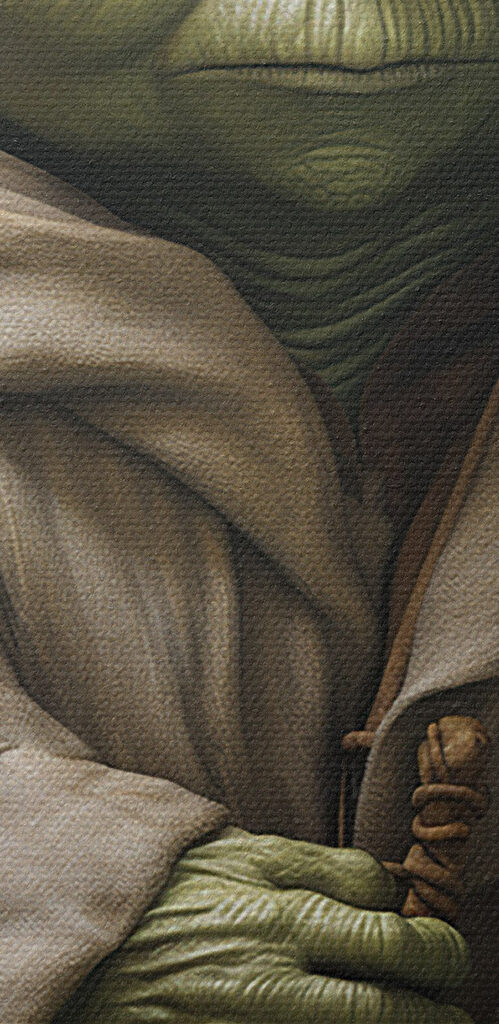 Green character in a robe Green character in a robe