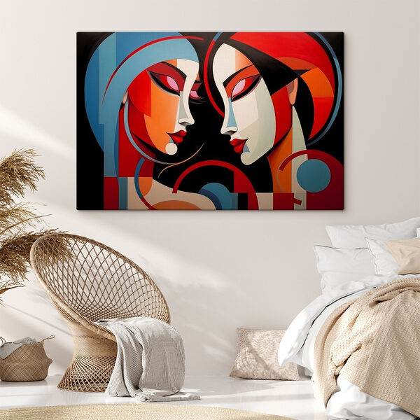 Painting of two women Painting of two women