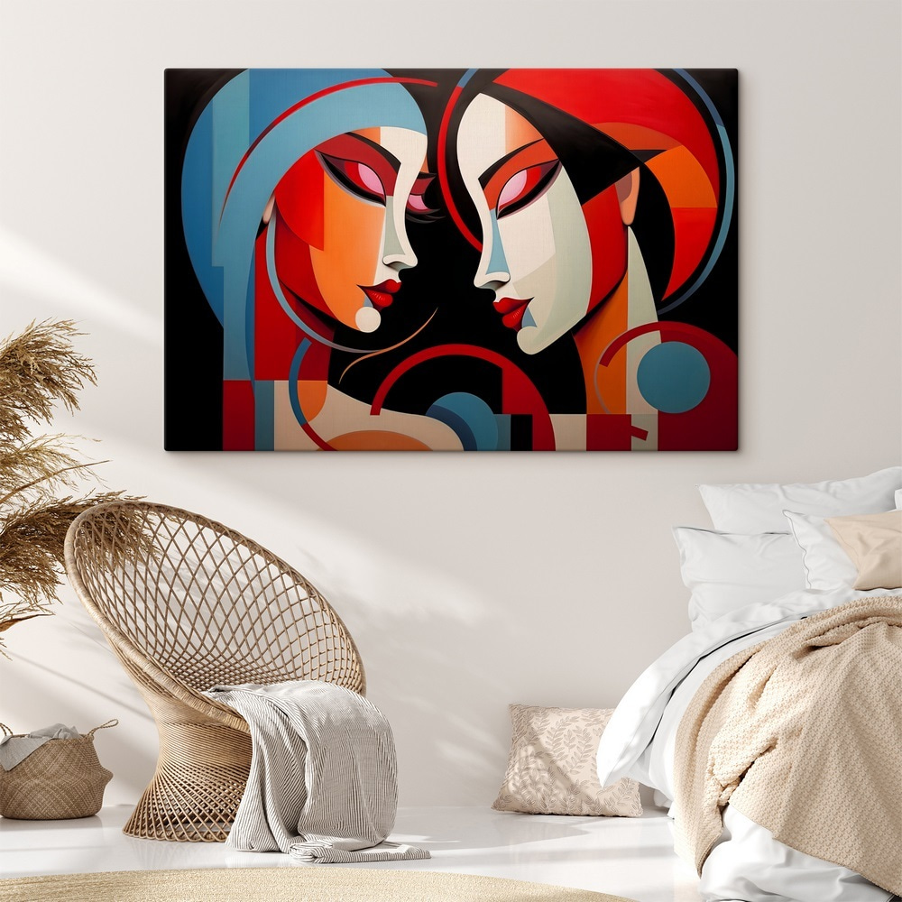 Painting of two women Painting of two women