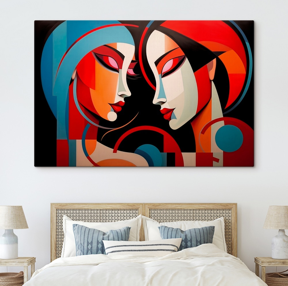 Painting of two women Painting of two women
