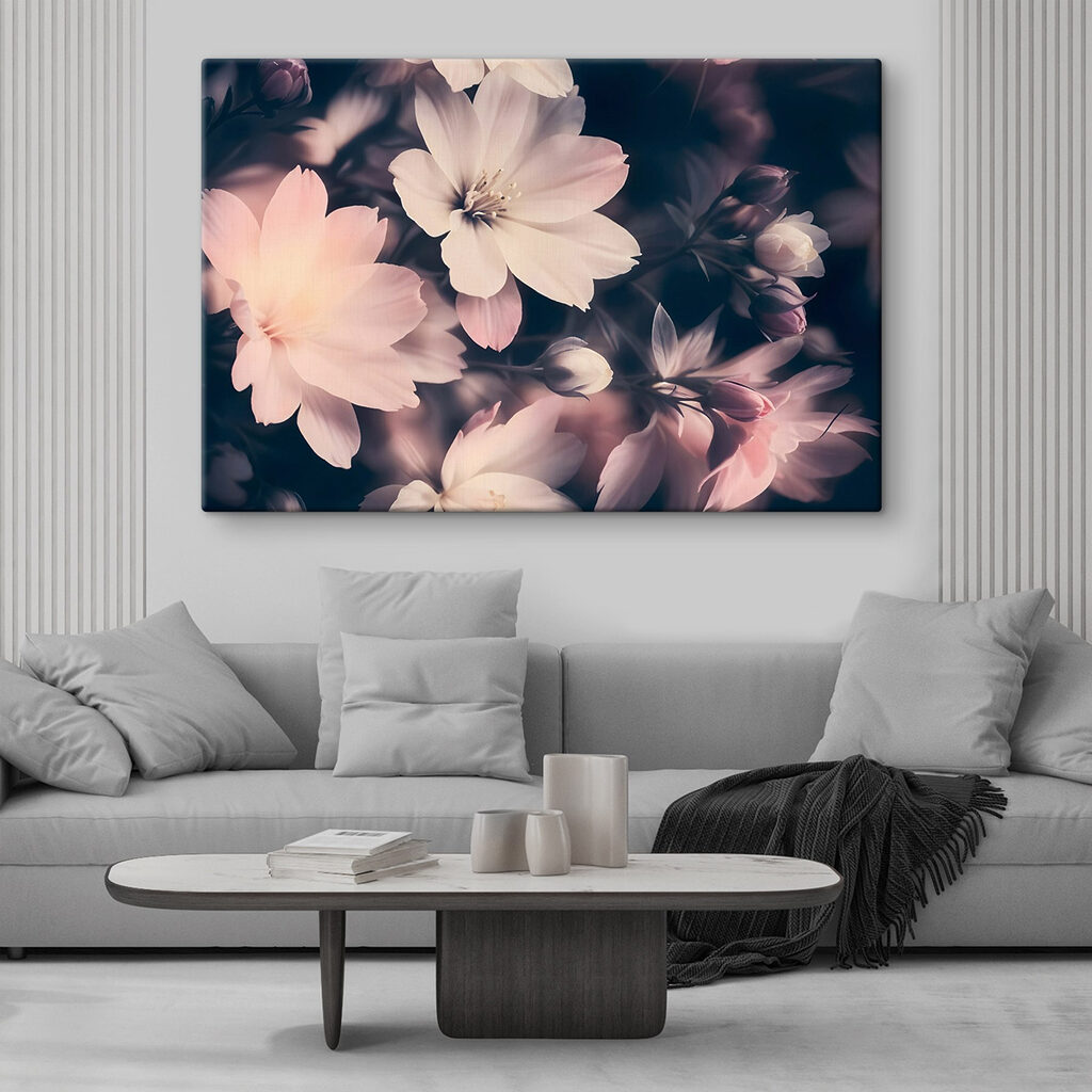 Delicate blossoms in soft shades