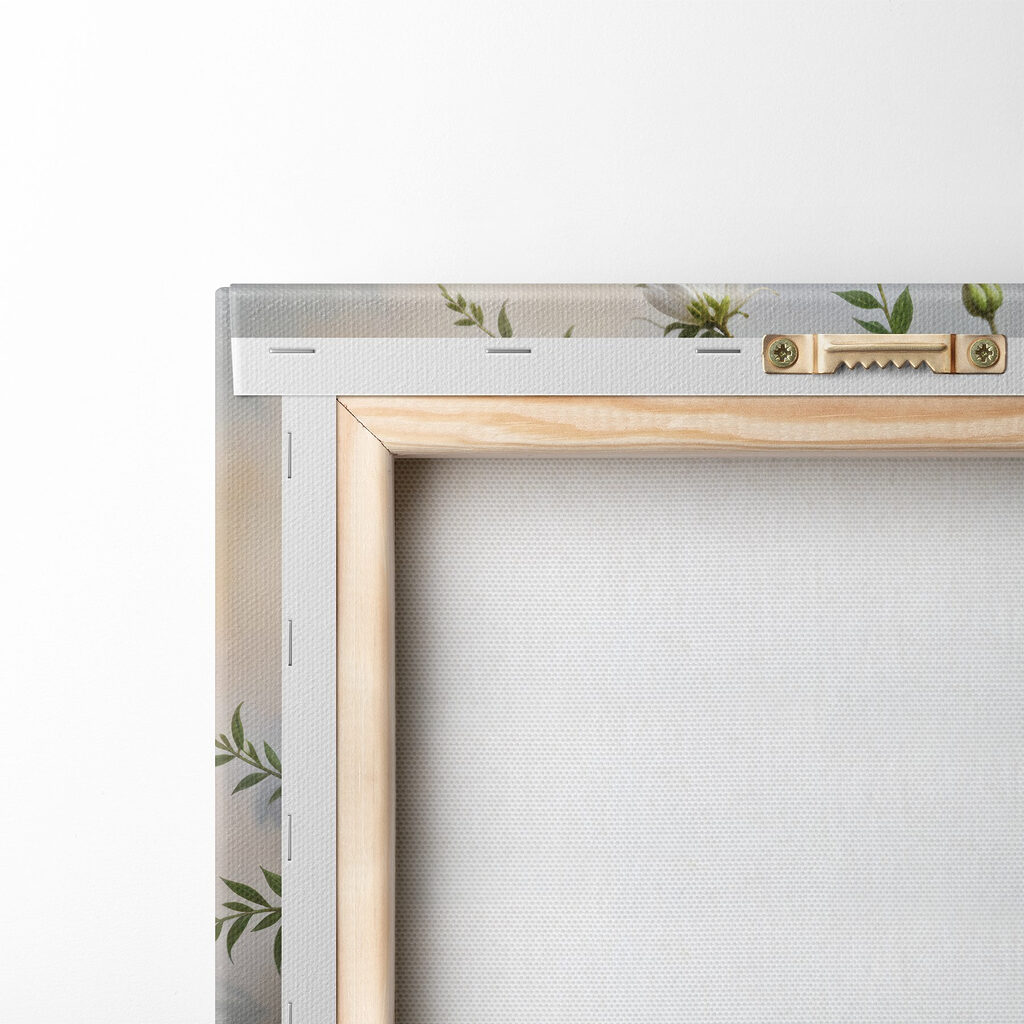 Vase of white flowers