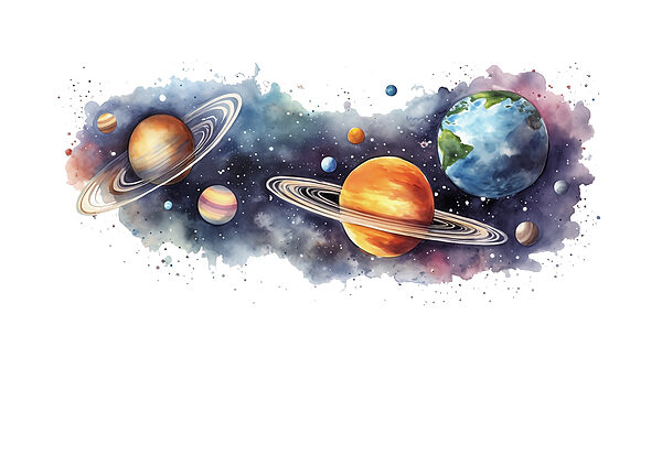 Planete și stele în spațiu Planete și stele în spațiu