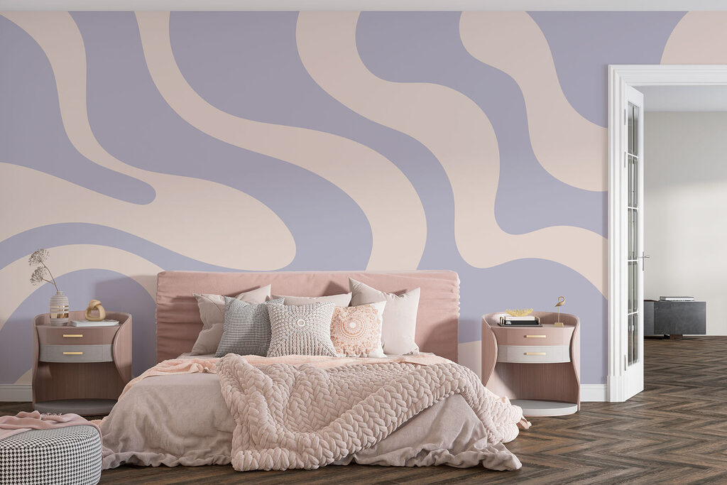 Purple and white pattern