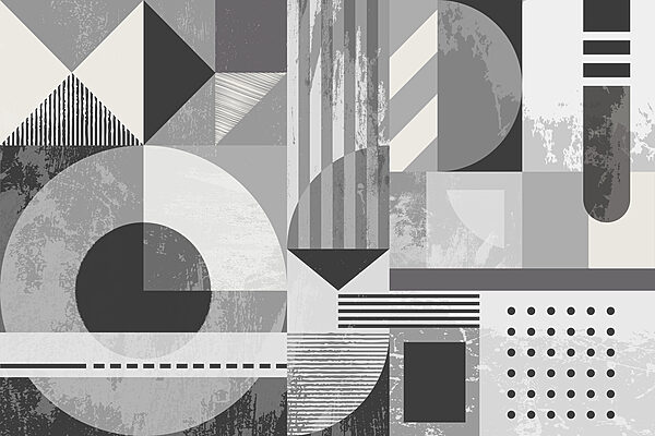 Model geometric gri și alb Model geometric gri și alb
