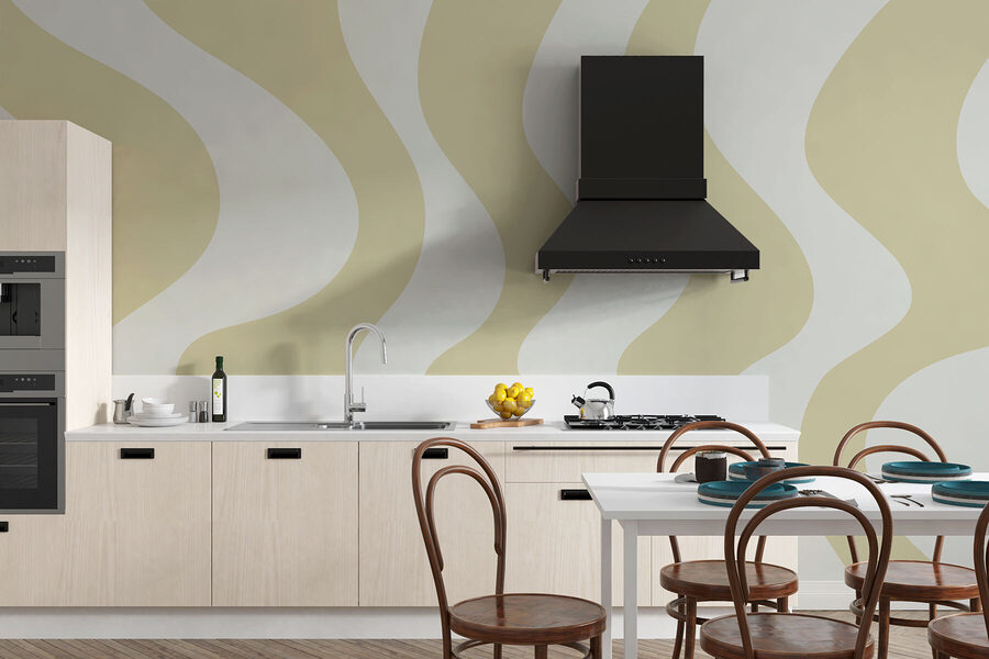 Tan and white wavy lines Tan and white wavy lines