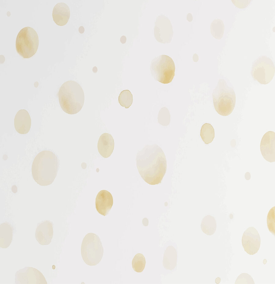 Fototapet Alb și galben polka dot tapet - imagine 3