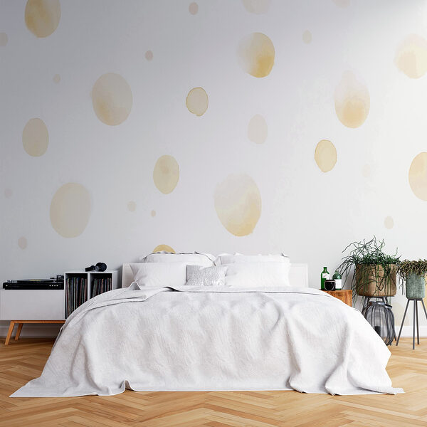 Alb și galben polka dot tapet Alb și galben polka dot tapet
