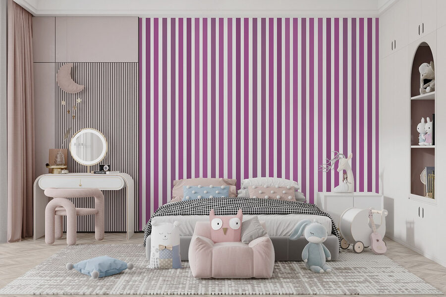 Linii verticale violet și alb