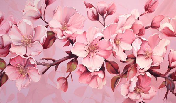Blossoms în nuanțe de roz moale Blossoms în nuanțe de roz moale