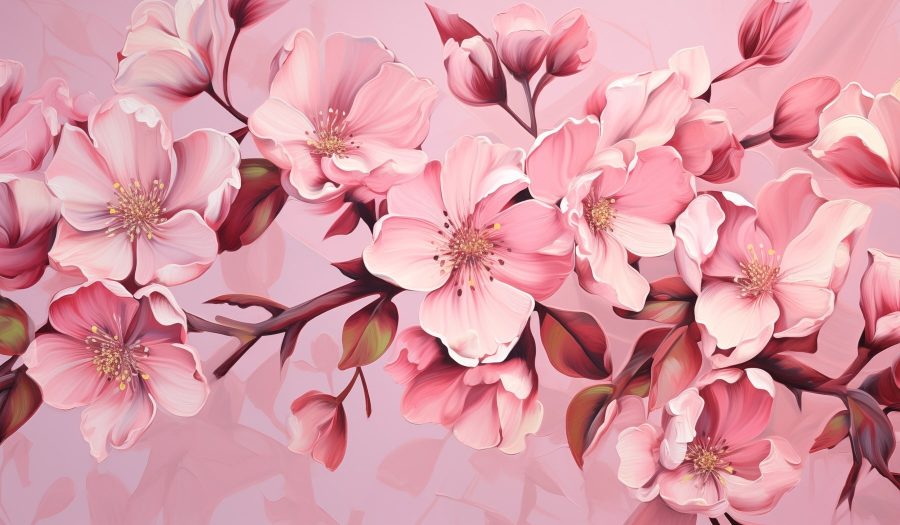 Blossoms în nuanțe de roz moale