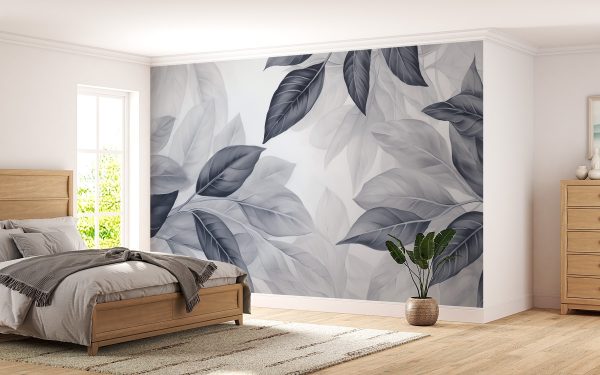Eleganță în modele monocrome de frunze Eleganță în modele monocrome de frunze