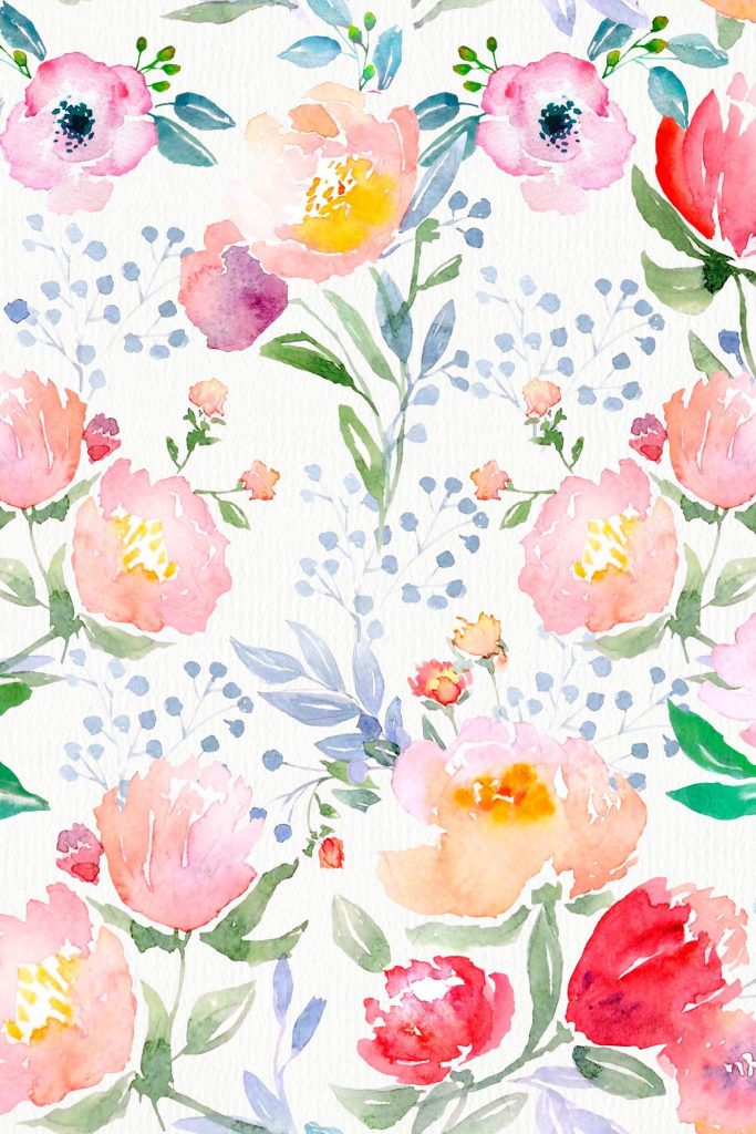 Watercolor painting of flowers Watercolor painting of flowers