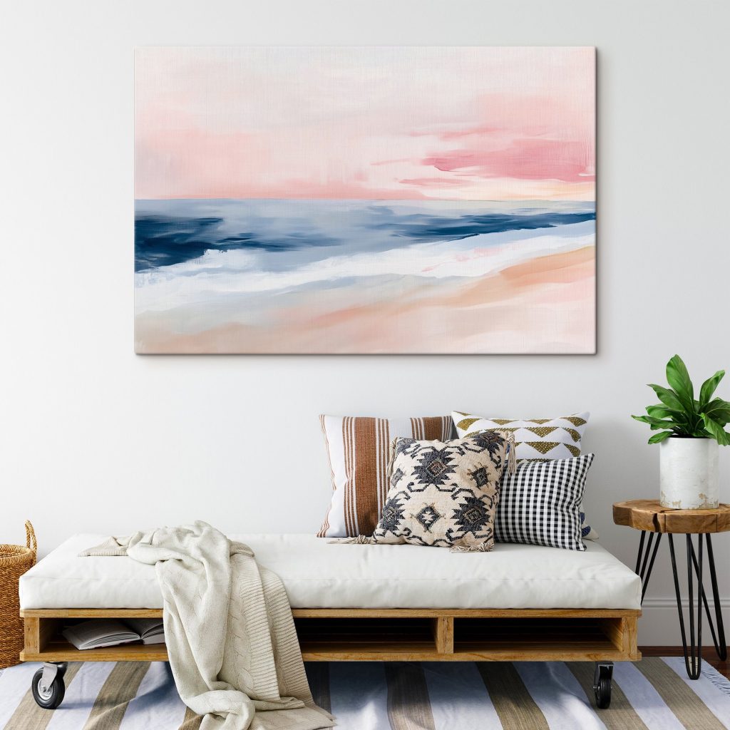 Painting of a beach