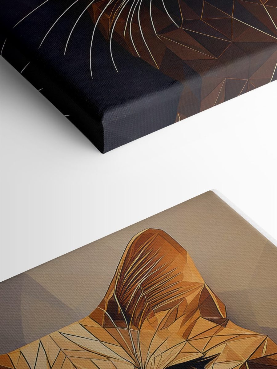 Pisică cu un design low poly