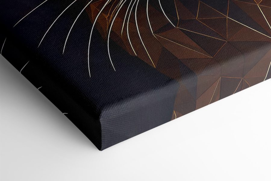 Pisică cu un design low poly
