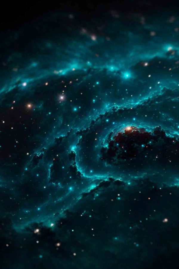 Galaxie în spațiu cu stele Galaxie în spațiu cu stele