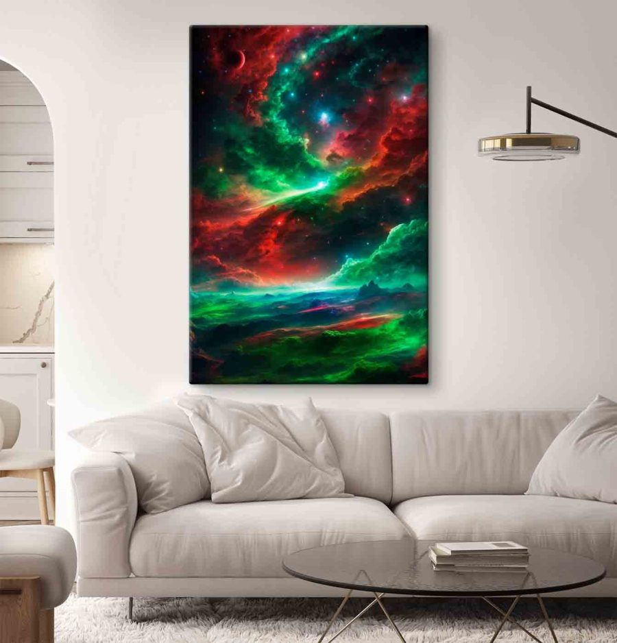 Tablouri Nori colorați și stele pe cer - imagine 2