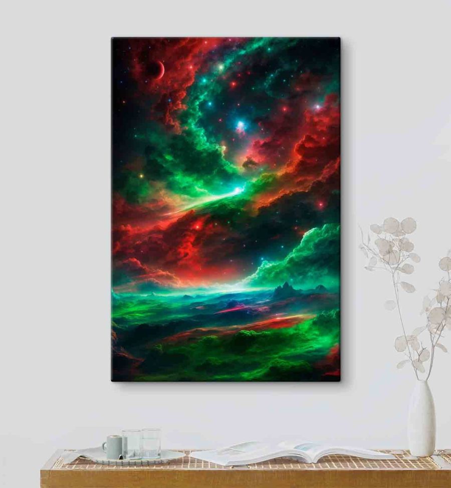Tablouri Nori colorați și stele pe cer - imagine 3