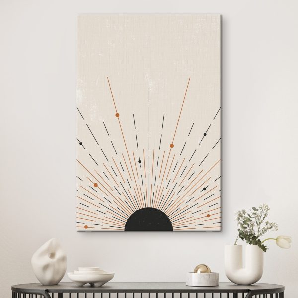 Sunburst cu linii și puncte Sunburst cu linii și puncte