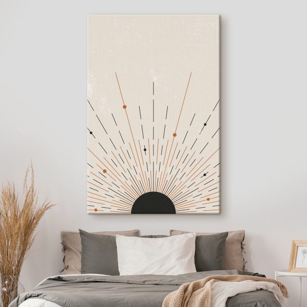 Sunburst cu linii și puncte Sunburst cu linii și puncte