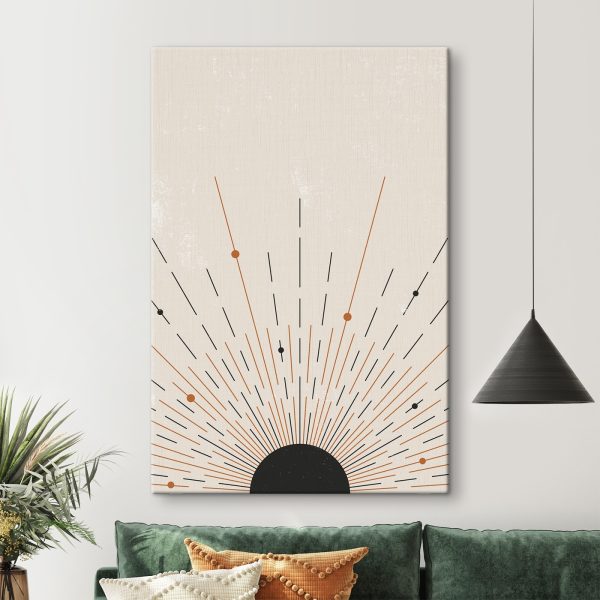 Sunburst cu linii și puncte Sunburst cu linii și puncte