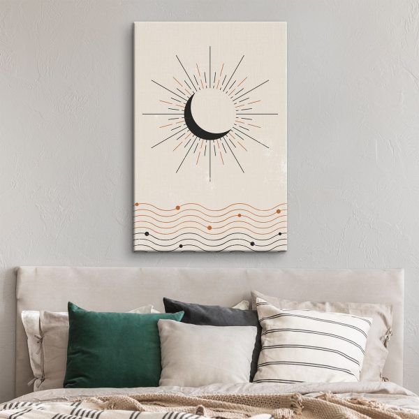 Luna cu raze de lumină Luna cu raze de lumină