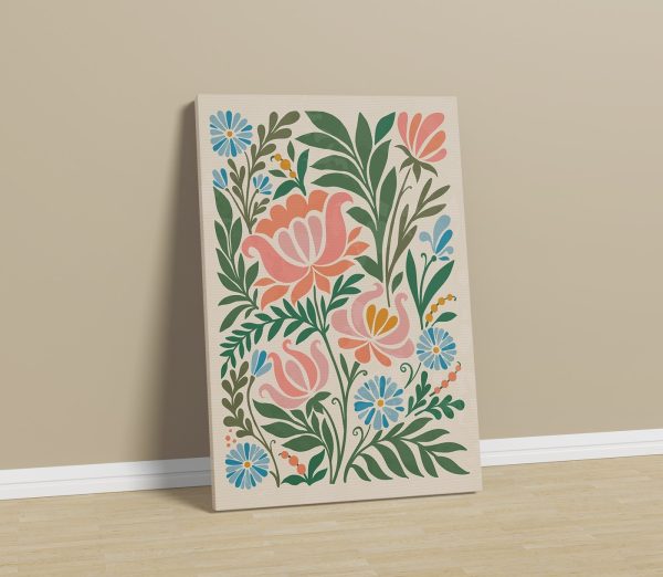 Design floral colorat pe un fundal alb Design floral colorat pe un fundal alb