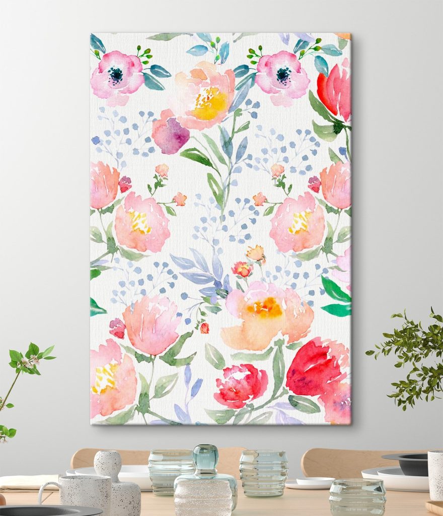 Watercolor painting of flowers Watercolor painting of flowers