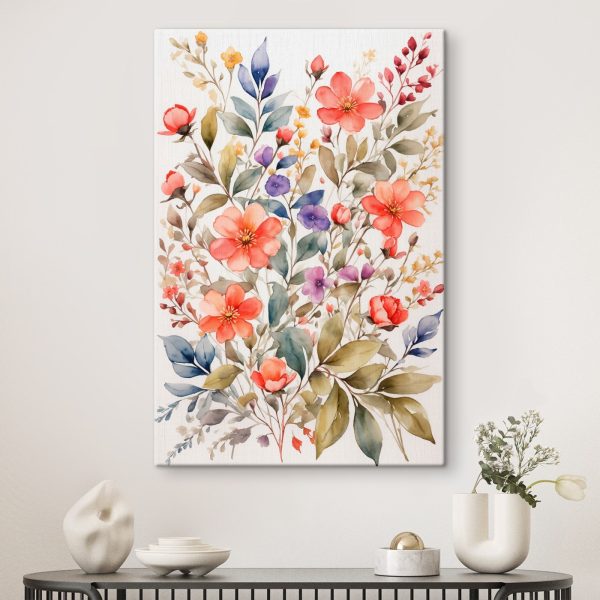 Pictura de flori și frunze Pictura de flori și frunze