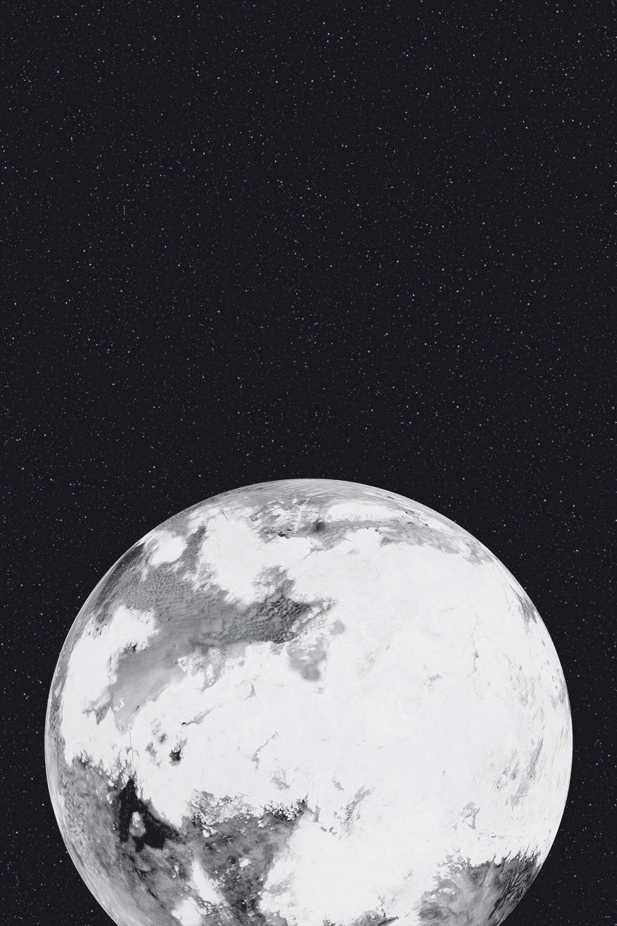 Planetă în spațiu cu stele