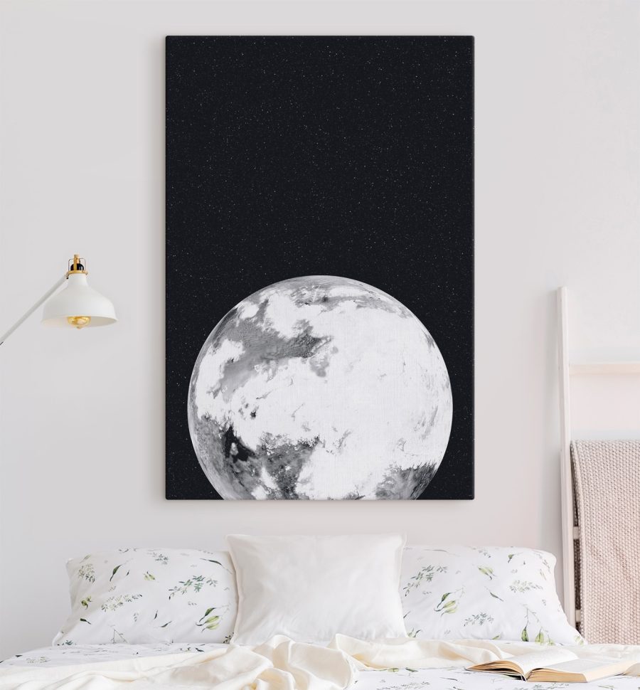 Planetă în spațiu cu stele