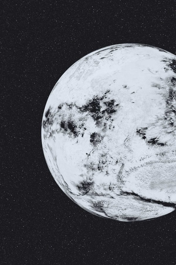 Planetă în spațiu cu stele Planetă în spațiu cu stele