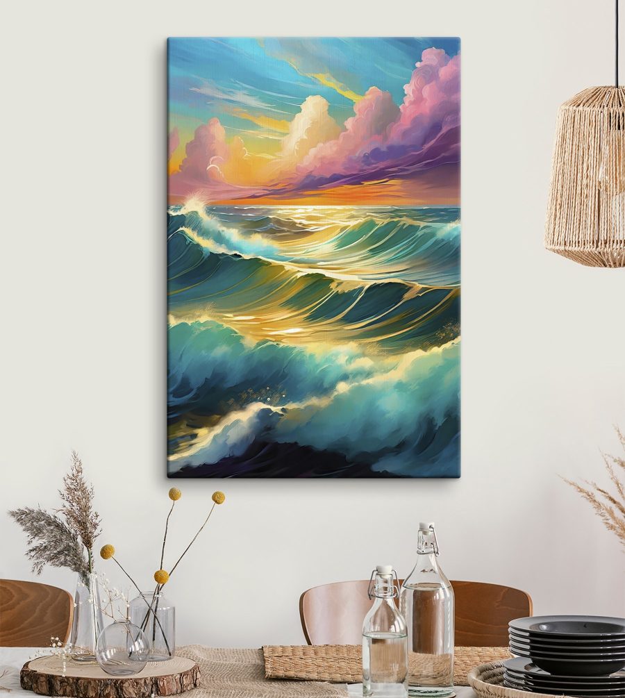 Valuri mari în ocean Valuri mari în ocean