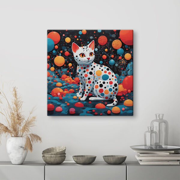 Cat with polka dots Cat with polka dots
