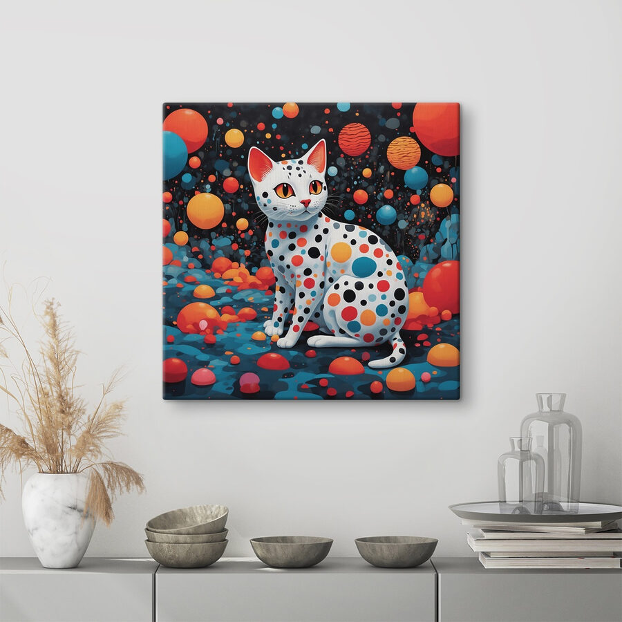 Cat with polka dots Cat with polka dots