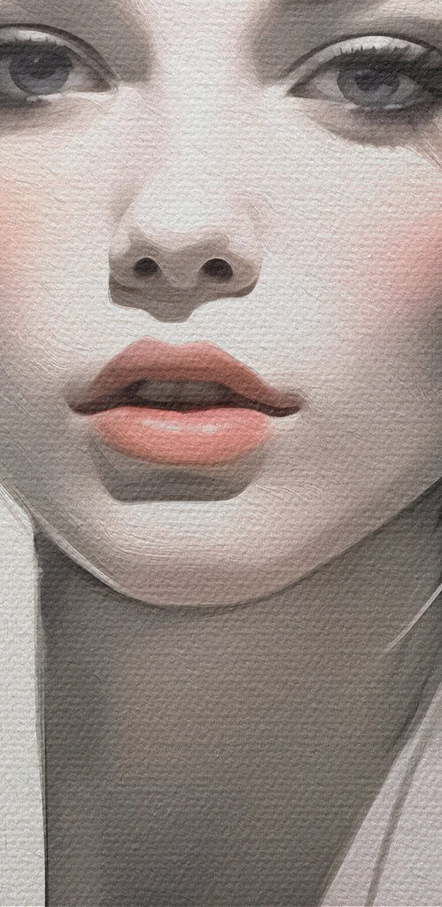 Woman with flowers in her hair