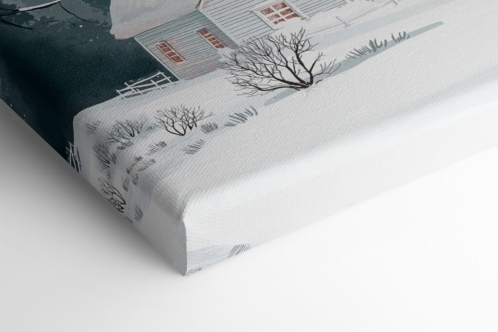 House with snow on the roof and a tree in the snow House with snow on the roof and a tree in the snow