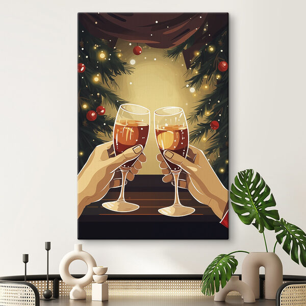 Desen animat de mâini care dețin pahare de vin Desen animat de mâini care dețin pahare de vin