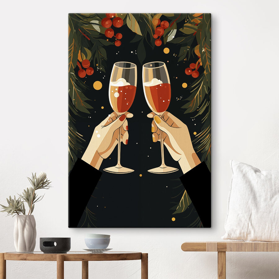 Pereche de mâini care țin pahare de vin Pereche de mâini care țin pahare de vin
